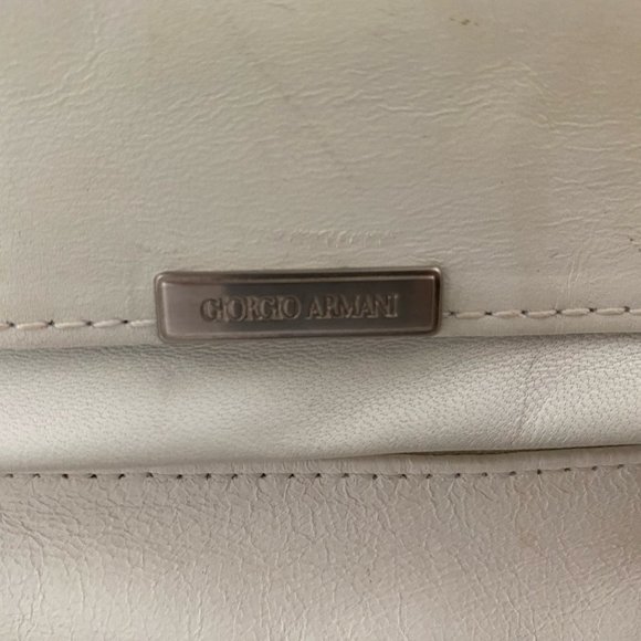 Giorgio Armani Vintage White Purse - Picture 7 of 7